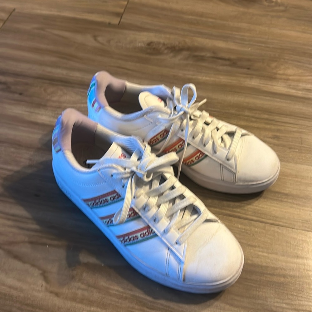 Rainbow adidas cloud form